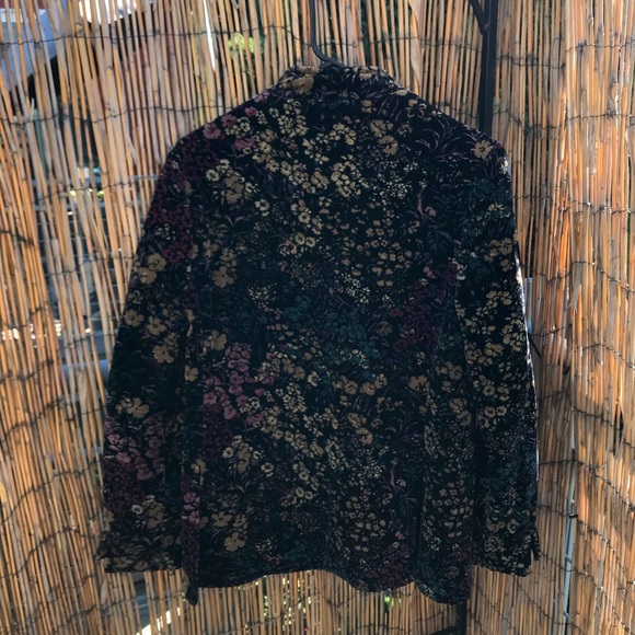 Vintage Floral Velvet Jacket - Picture 3 of 11